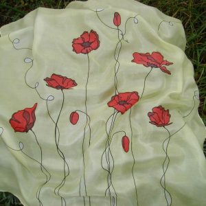Kézzel festett selyemkendők
