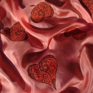 Kézzel festett selyemkendő